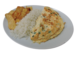 Foto: Almoço com omelete